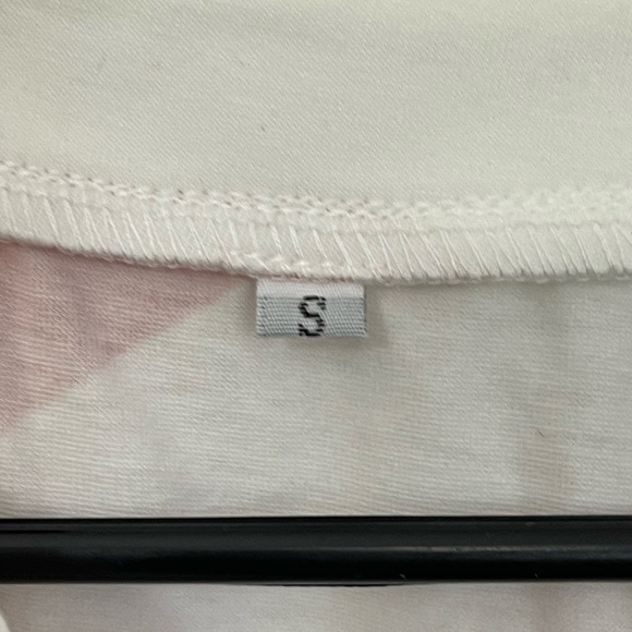 Patriotic American Flag Star T-Shirt Vneck flutter cap sleeve Size M - Picture 2 of 5